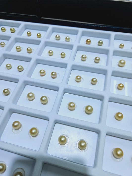 9mm-10mm AAA+ gold pearl