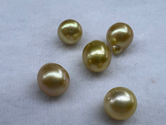 9mm-10mm A gold pearl