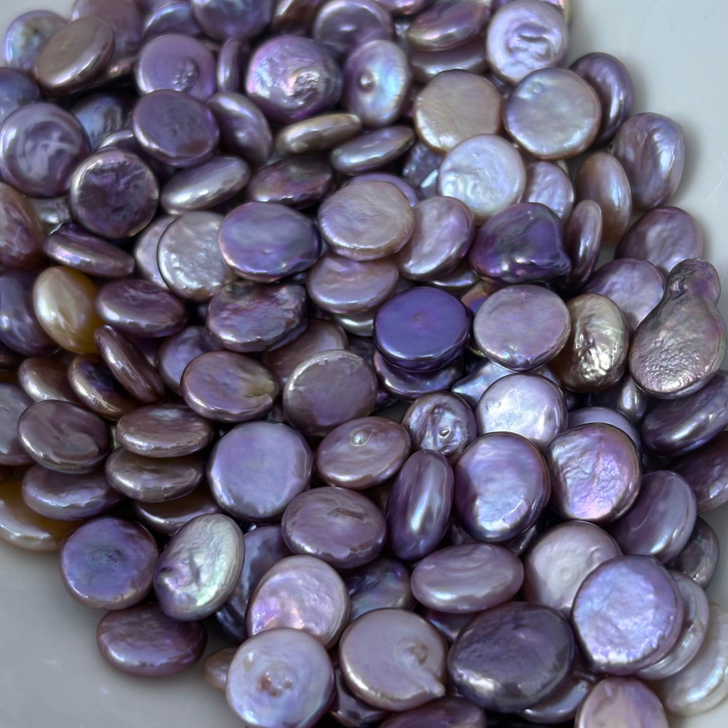 Freshwater Button pearl 11-12mm Multiple color