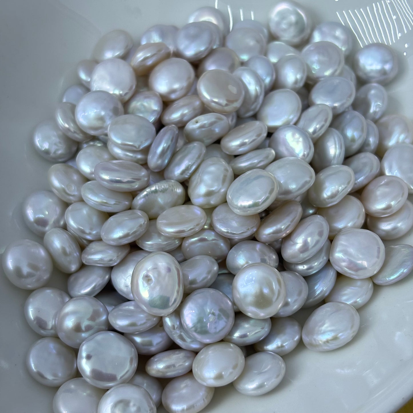 Freshwater Button pearl 11-12mm Multiple color