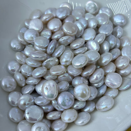 Freshwater Button pearl 11-12mm Multiple color