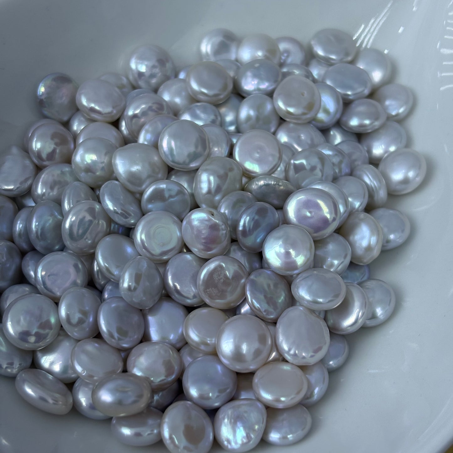 Freshwater Button pearl 11-12mm Multiple color