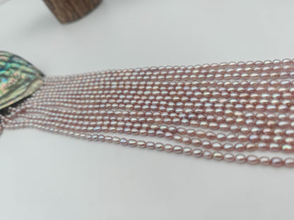 Wholesale 4-5mm Multicolor Freshwater Rice Pearl Strands