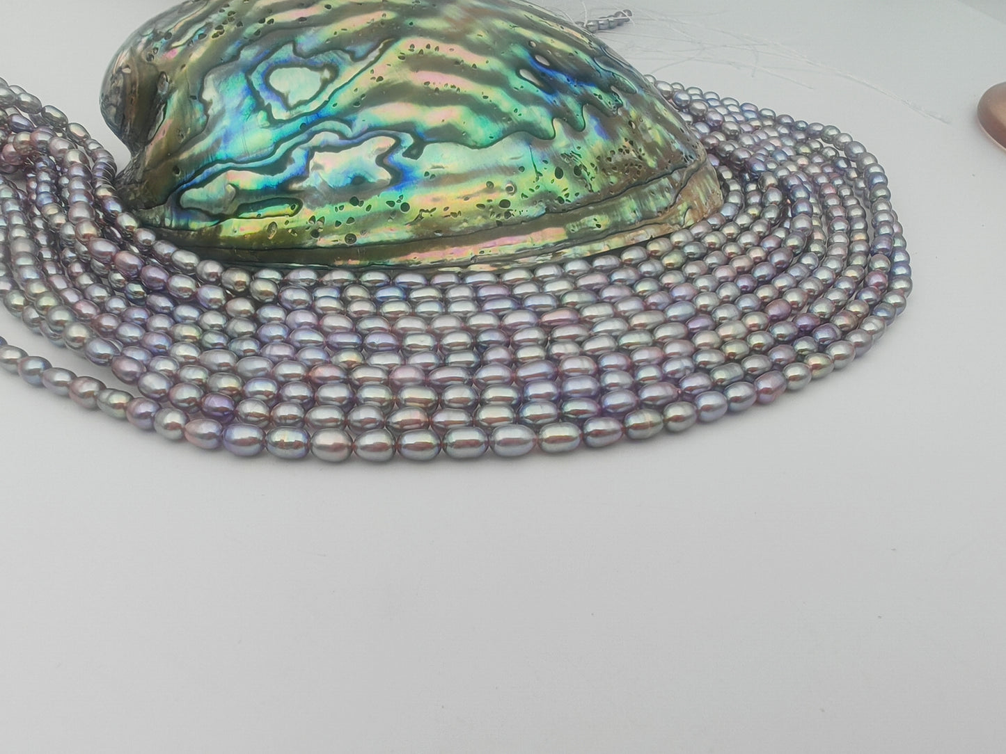 Wholesale 4-5mm Multicolor Freshwater Rice Pearl Strands