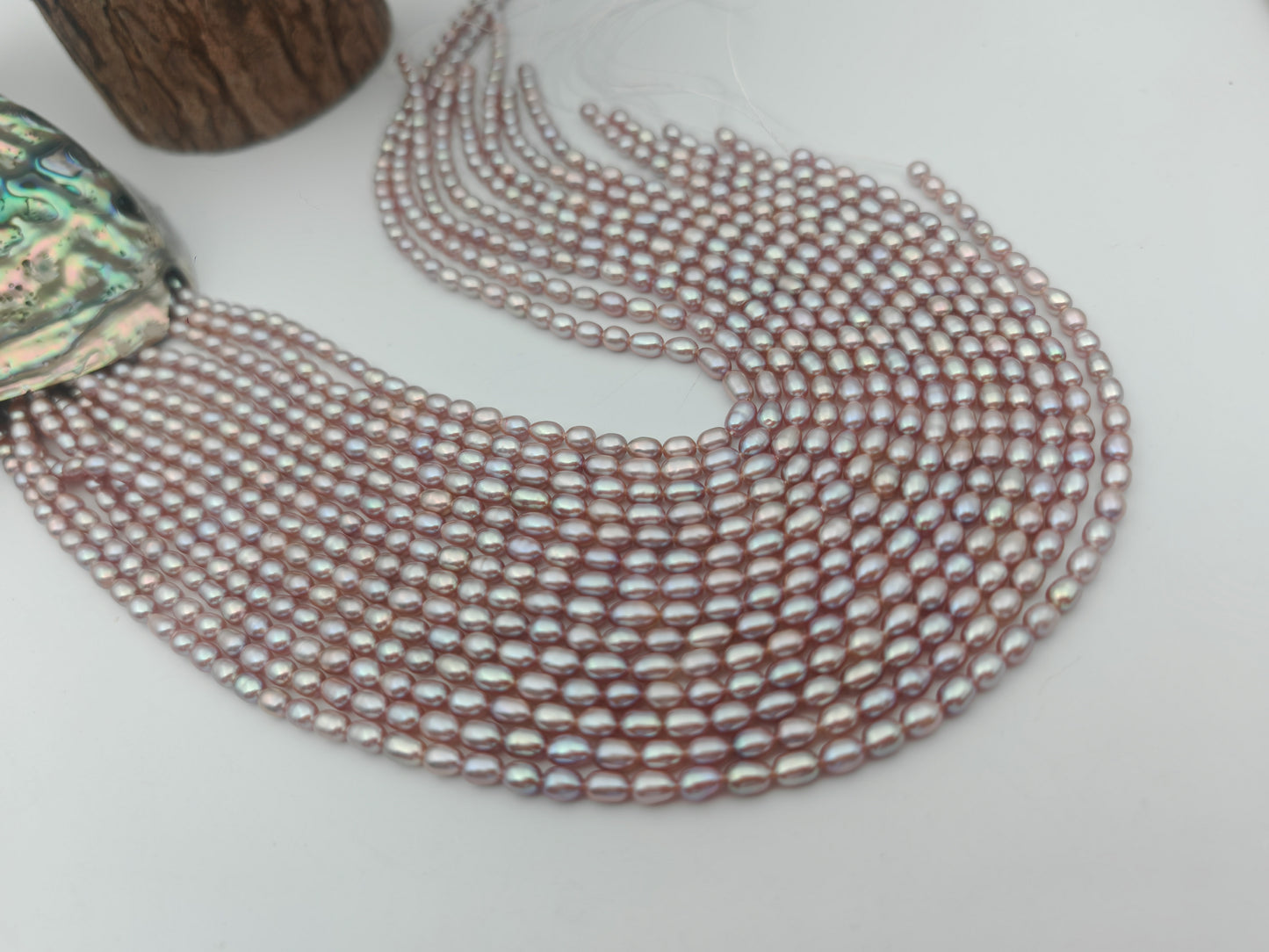 Wholesale 4-5mm Multicolor Freshwater Rice Pearl Strands
