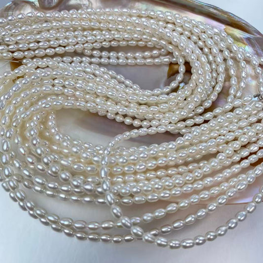 Freshwater Rice pearl 4-5mm Multiple color