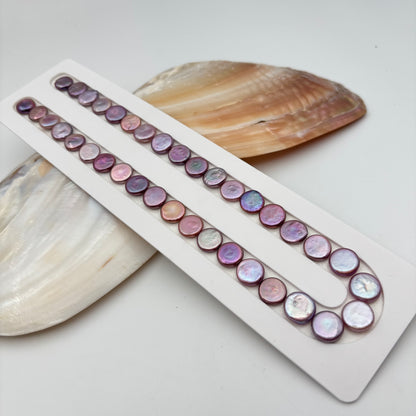 Freshwater Button pearl 11-12mm Multiple color