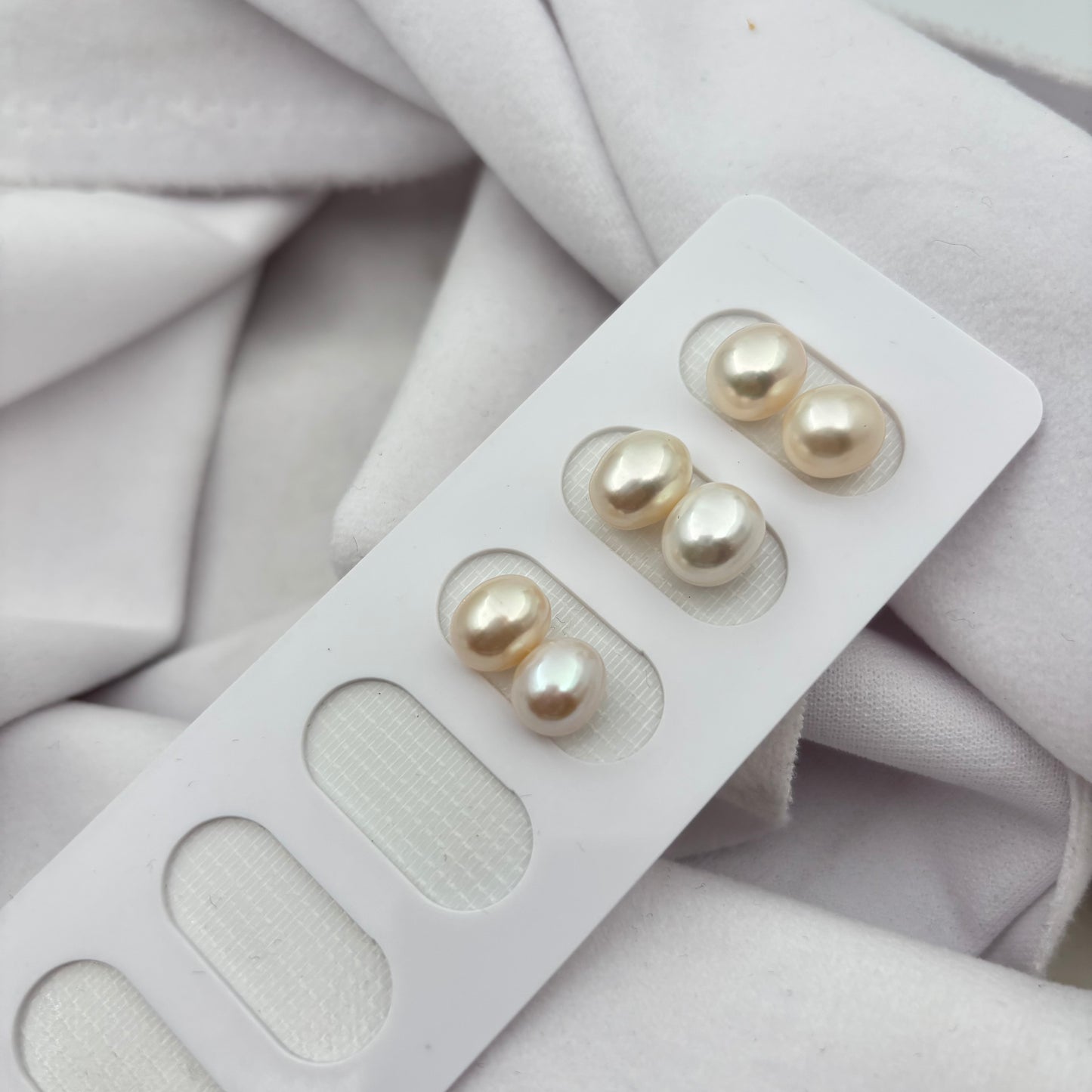 Freshwater Rice pearl Pair 5-8mm