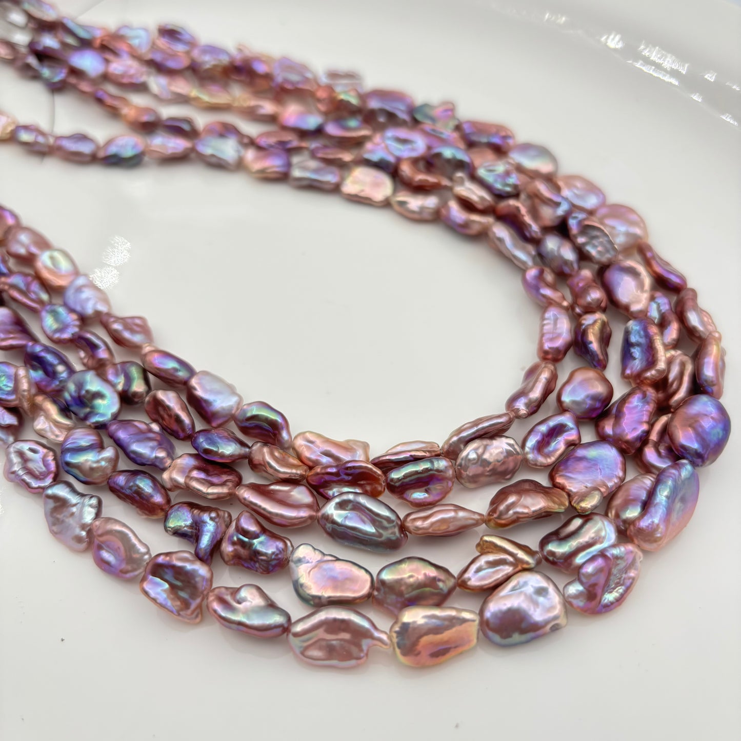 Freshwater  pearl Keshi New Arrivali 6-9mm Multiple color