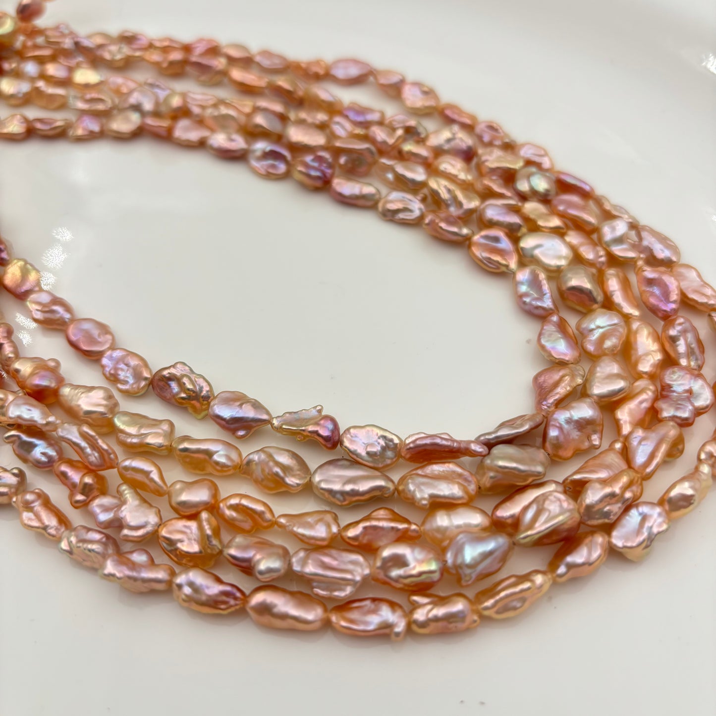 Freshwater  pearl Keshi New Arrivali 6-9mm Multiple color