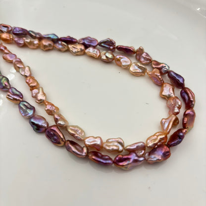 Freshwater  pearl Keshi New Arrivali 6-9mm Multiple color