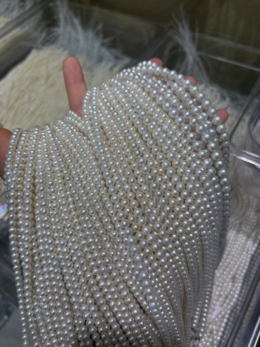 Wholesale 4-5mm White Freshwater AK Pearl Strands