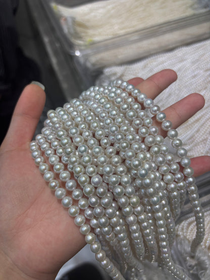 Wholesale 6-7mm White Freshwater AK Pearl Strands