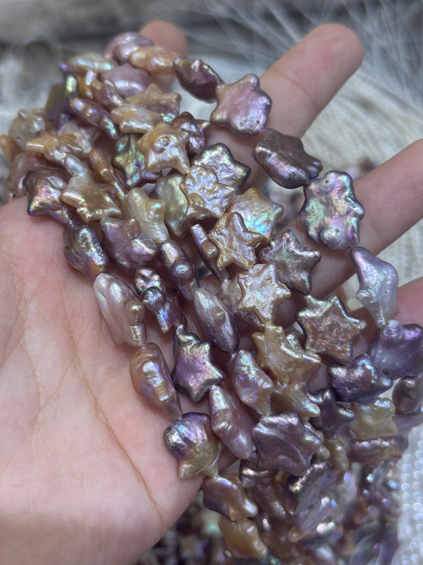 Wholesale Multicolor Freshwater Special Shape Pearl Strands