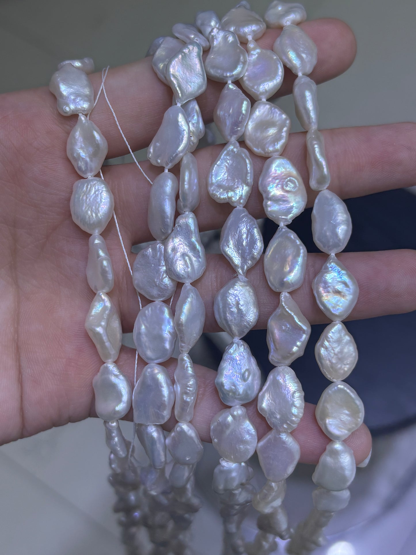 Wholesale Multicolor Freshwater Special Shape Pearl Strands