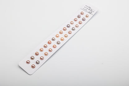 Freshwater Button pearl 5-8mm Multiple color