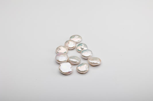 Freshwater Button pearl 11-12mm Multiple color