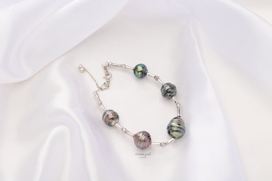 Starry sky bracelet tahiti pearl S925 silver-BS901