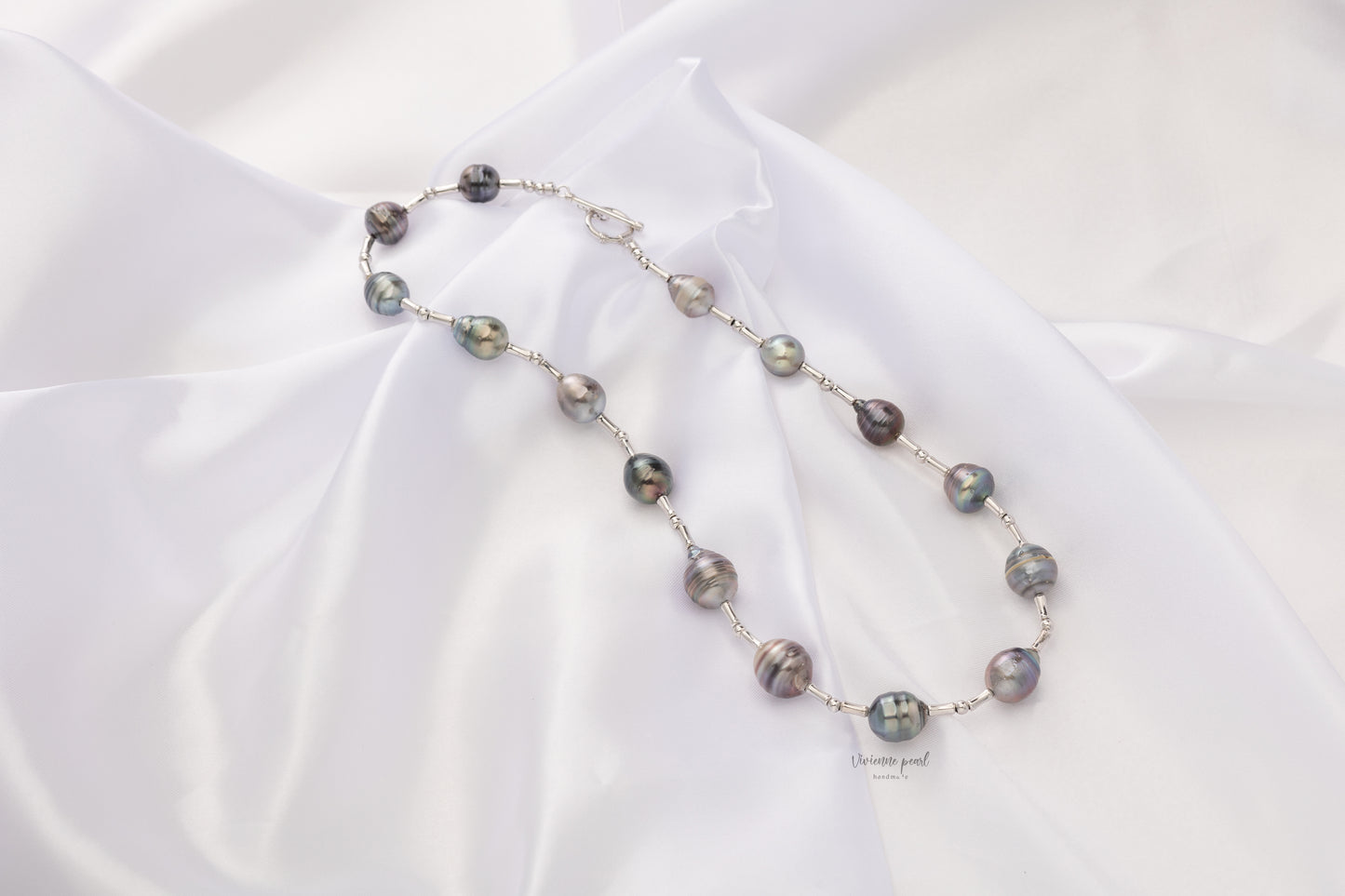 Starry sky collar necklace tahiti pearl S925 silver-NS901