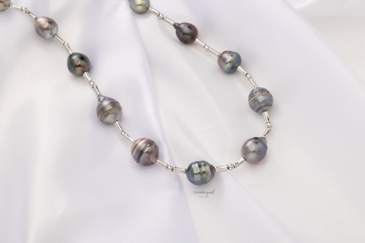 Starry sky collar necklace tahiti pearl S925 silver-NS901